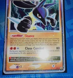 Pokemon TCG Lucario LV.X DP Black Star Promotional DP12 Holo Level Up - Image 3
