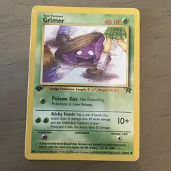 Grimer 57/82 1st Edition Team Rocket Near Mint 1999 Pokemon NM Near Mint 1X - Image 1