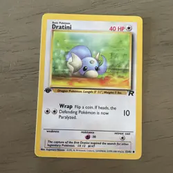 Dratini Common 1st Edition 53/82 NM - 2000 Pokemon TCG Team Rocket Near Mint 1X - Image 1