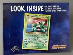 Pokemon Nintendo Power Venusaur Holo Black Star Sealed Promo 1998 WOTC - Image 1