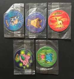 5 X Pokemon Tazo Cheetos Walkers Blastoise Ivysaur Ponyta Drowzee Nidoran NEW - Image 1