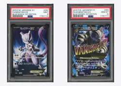 Pokemon PSA9 Mewtwo EX & PSA10 M Mewtwo EX SR Set 2015 XY8 1ST ED. Japanese - Image 1