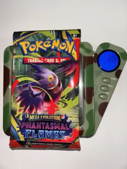 22.6g HEAVY Pokemon TCG: Mega Evo Phantasmal Flames Pack SEALED Gengar Art - Image 1
