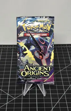 **XY Ancient Origins Pokemon TCG Factory Sealed Booster Pack Rayquaza Art 2015** - Image 3