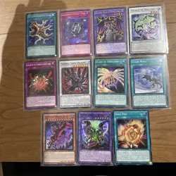 Mixed Lot Of 11 HOLO SR UR SR LCKC/ALIN/MZTM Yugioh Cards NM +Bonus FREESHIPPING - Image 1