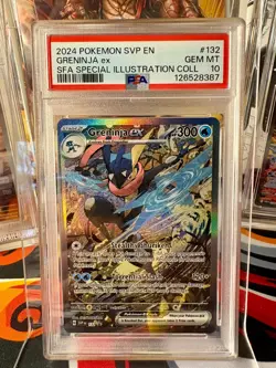 Pokemon TCG Greninja EX 132 Black Star Promo Card PSA 10 - Image 1