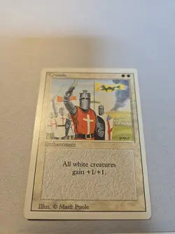 Crusade Revised Edition MTG Clean Front Banned Card Rare - Image 2
