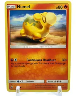 Pokemon Sun & Moon Crimson Invasion 13/111 Numel 4X Mint/NM 4 Cards Playset X4 - Image 2