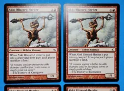 4x Akki Blizzard-Herder Betrayers of Kamigawa Mtg Card Creature Goblin Shaman 91 - Image 2