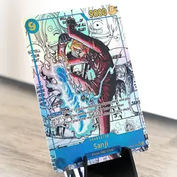 [ART CARD] Sanji OP06 / PRB02 Manga CUSTOM- ENGLISH- High Quality Texture - Image 1