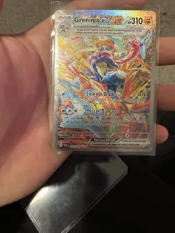Pokemon TCG Greninja EX Holo Card 214/167 Sv06: Twilight Masquerade - Image 1