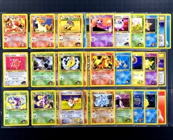 2000 Pokemon GYM CHALLENGE Set NEAR COMPLETE Non Holo UNCOMMON COMMON Cards WotC - Image 1
