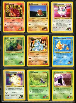 2000 Pokemon GYM CHALLENGE Set NEAR COMPLETE Non Holo UNCOMMON COMMON Cards WotC - Image 4