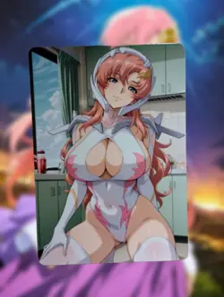 Lacus Clyne Mobile Suit Gundam SEED Anime Waifu Sexy Doujin Lewd Hentai Card - Image 1