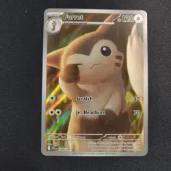 Furret 168/159 Sv09: Journey Together Illustration Rare Holo Pokemon Tcg Card NM - Image 3
