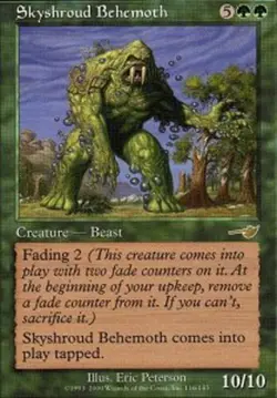Skyshroud Behemoth ~ Lightly Played Nemesis MTG Magic UltimateMTG Green Card - Image 1