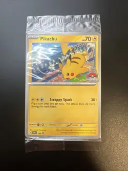 Pikachu Pokemon Scarlet & Violet Black Star SVP 190 Factory Sealed Promo Card - Image 1
