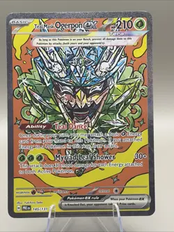 Teal Mask Ogerpon ex - 145/131 - SV:Prismatic Evolutions Holo Card Pokemon TCG - Image 1