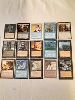 mixed lot of older magic the gathering tcg cards see pics of cards u get - Image 1