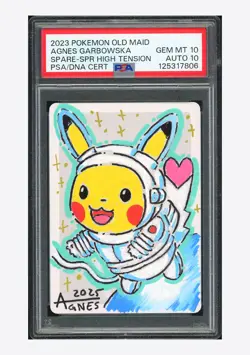 Pokemon PSA 10 AUTO 10 Spare Card Agnes Garbowska 2023 Old Maid Japanese #2 - Image 1