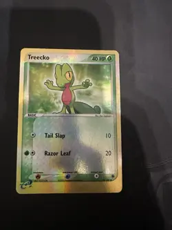 Pokemon Card TCG EX Ruby and Sapphire Treecko 76/109 Reverse Holo Rare - Image 1