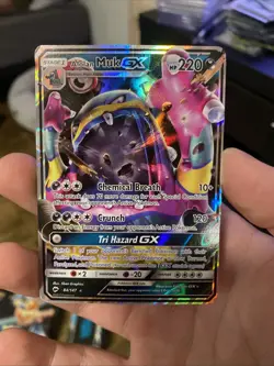 Alolan Muk GX 84/147 Burning Shadows Ultra Rare Holo Pokemon Card - NM - Image 1