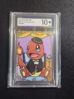Pokemon TCG Card S-Chinese COMIC Art 10 179/195 Charmander KMHY 10 j05 - Image 1