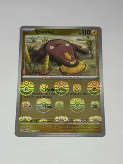 Pokemon Card TCG Stunfisk Master Ball Reverse 035/086 WHT White Flare M/NM - Image 1