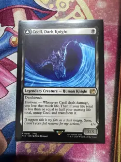 0091 Cecil, Dark Knight FFIV Human Knight Final Fantasy NM Card MTG Non Holo - Image 1