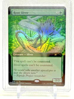 Magic Creature FOIL - Root Sliver (Extended Art), 656 SLD MTG - Image 1