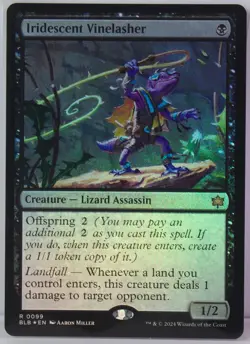 Iridescent Vinelasher [New, Near Mint] *Foil* MTG Rare {Bloomburrow} - Image 1