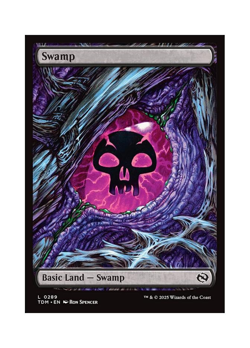 Magic the Gathering MTG TDM Swamp 289 Regular Near Mint - Image 1