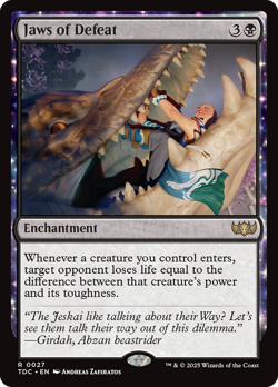 Jaws of Defeat - 27 - Tarkir: Dragonstorm Commander- Near Mint - MTG - Image 1