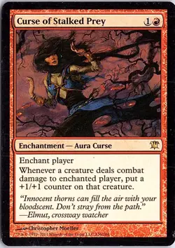 Curse of Stalked Prey R Innistrad 136 LP MTG - Image 1
