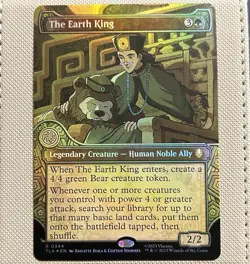 The Earth King Showcase FOIL Rare MTG Avatar TLA 344 - Image 1