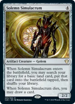 [1x] Solemn Simulacrum Near Mint, English Commander 2020 MTG Magic - Image 1