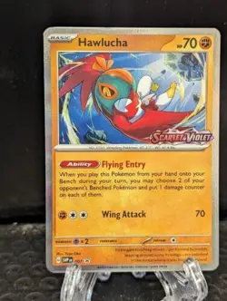 Pokemon TCG Hawlucha Black Star Promo Scarlet and Violet SVP EN 007 Stamped - Image 1