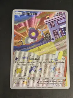 Drifloon 165/155 Pokemon TCG Pocket Space-Time Smackdown Textured Fanart Card - Image 1