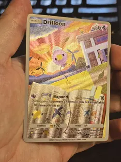 Drifloon 165/155 Pokemon TCG Pocket Space-Time Smackdown Textured Fanart Card - Image 2