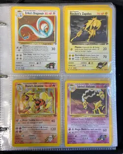 Pokemon Cards VINTAGE Collection Binder - Rare Holos, First Edition, WOTC 1999 - Image 2