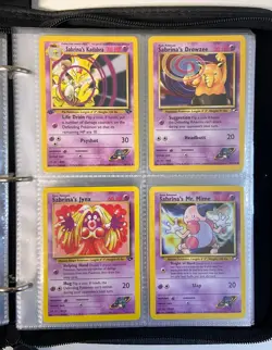 Pokemon Cards VINTAGE Collection Binder - Rare Holos, First Edition, WOTC 1999 - Image 5