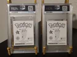 PSA 9 MINT 1999 MERLIN POKEMON MEW PRISM PAIR #S23 & #S25 - Image 2