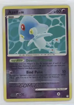Azelf Reverse Foil Pokemon Diamond & Pearl Mysterious Treasures #4 2007 - Image 1