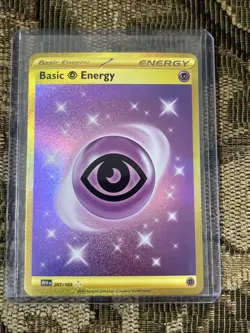 Pokemon Psychic Energy 207/165 MEW EN-151 Gold Hyper Rare Holo NM - Image 1