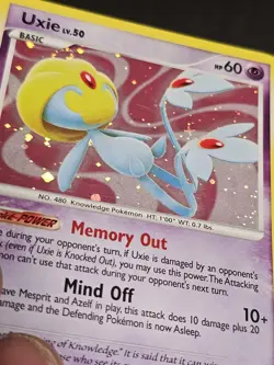 2007 Pokemon Diamond & Pearl Mysterious Treasures Uxie Holo #18/123 - Image 2