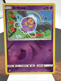 Pokemon TCG Drifloon Unified Minds 80/236 Reverse Holo Common - Image 1