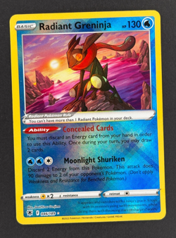 Radiant Greninja 046/189 | Radiant Rare | Pokemon Astral Radiance Holo - Image 1