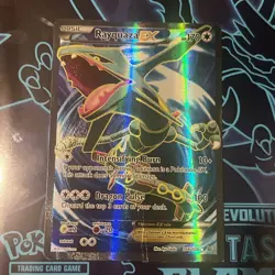 Pokemon XY Roaring Skies Rayquaza EX 104/108 Full Art Ultra Rare DAMAGED - Image 1