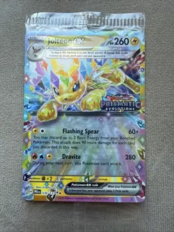 Pokemon Prismatic Evolutions Jolteon ex 030/131 Surprise Box Stamped Sealed - Image 1