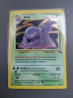 1999 Pokemon TCG Muk 13/62 Fossil Holo - Image 1